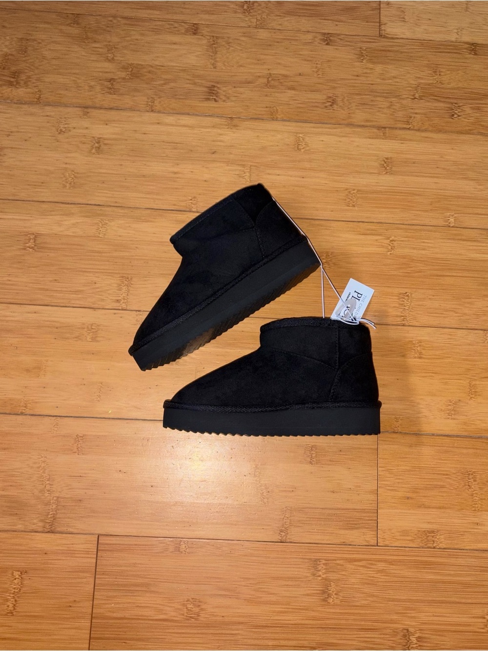 NWT Girl’s Size 2 Youth Black Shortie Ankle Boots Shoes